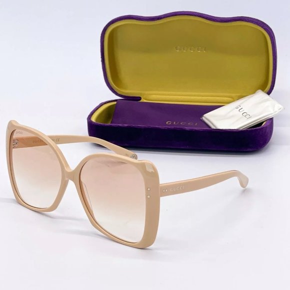 Sale! New Gucci Women's 62mm Beige Sunglasses!